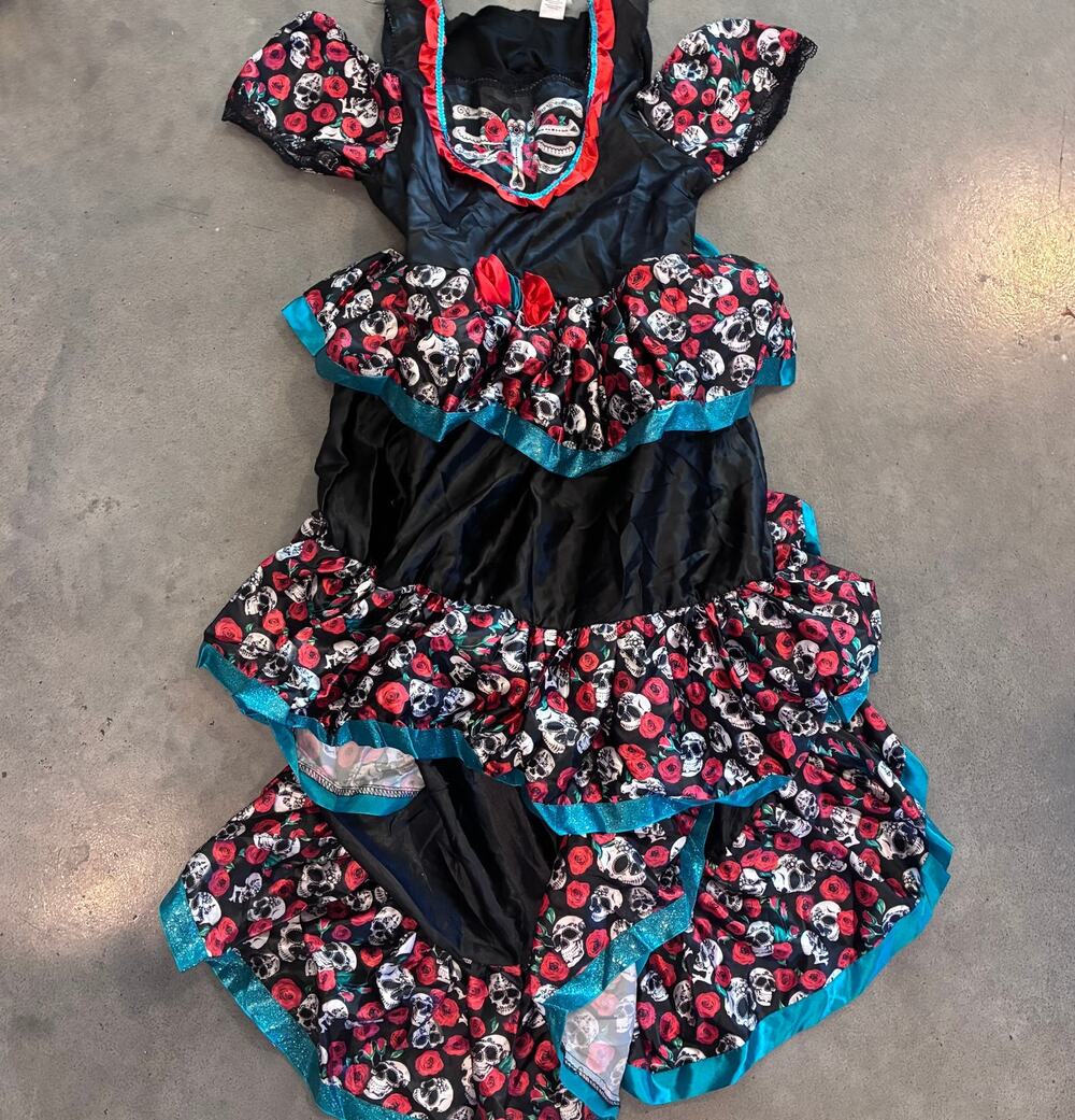 Halloween Costume Dia De los muertos Skeleton day of dead dress girls 14